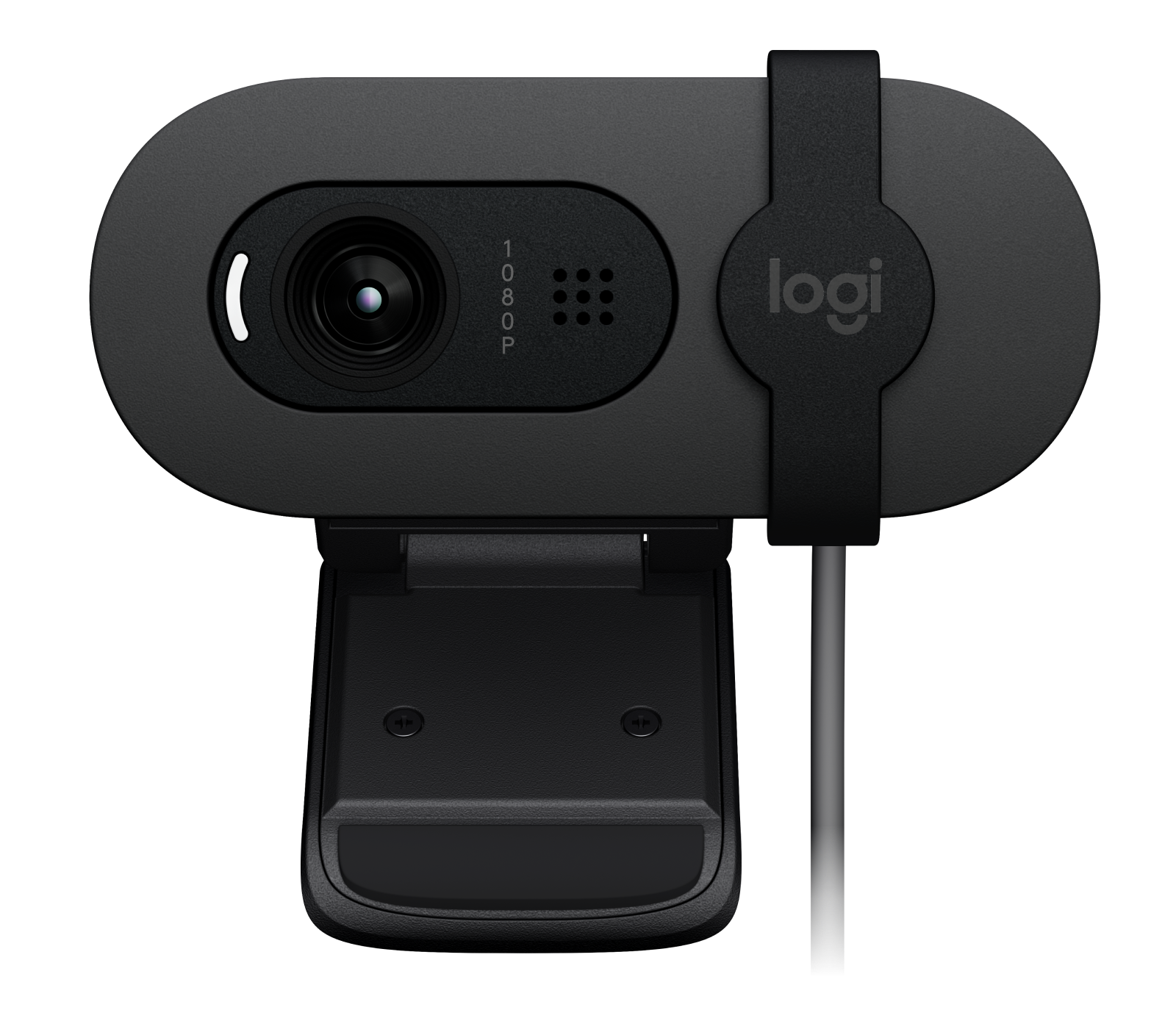 Graphite Logitech BRIO 100 Full HD Webcam with Privacy Shutter — detail