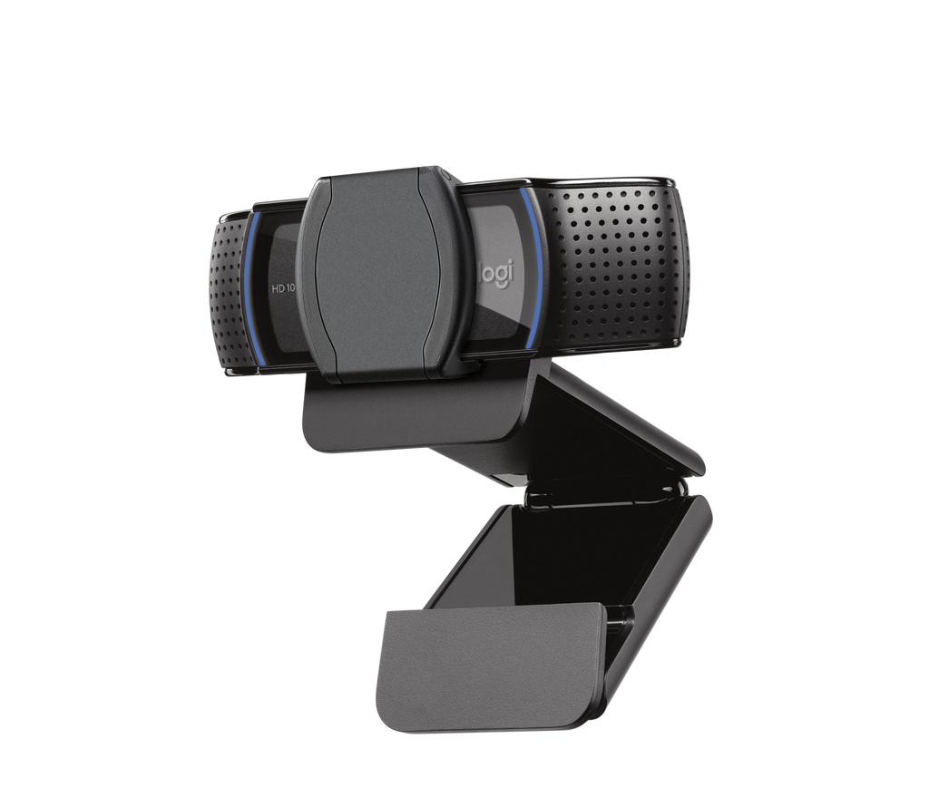Black Logitech C920s PRO Full HD Webcam with Privacy Shutter — detail