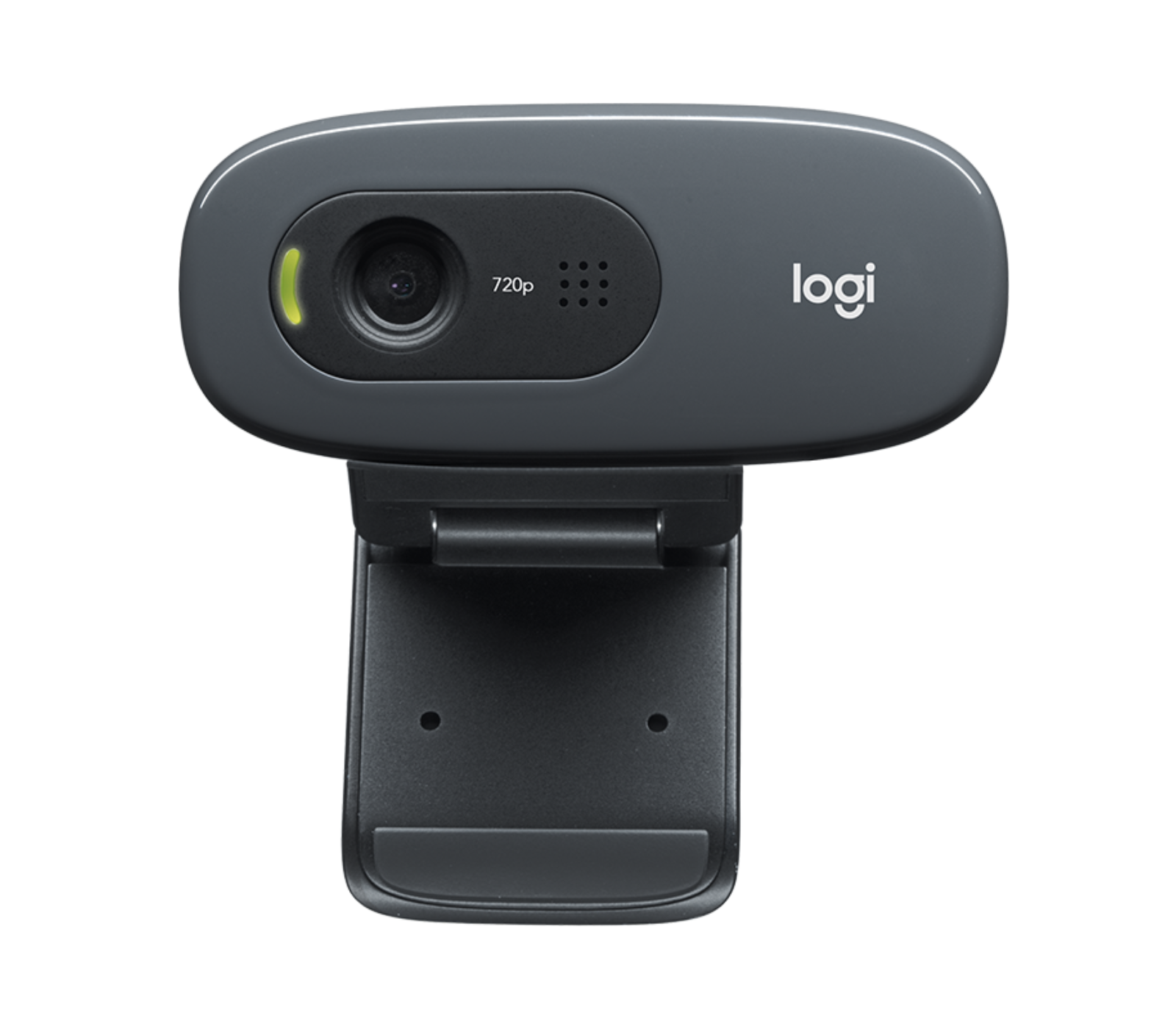 Black Logitech C270 HD Webcam with Built-In Microphone — detail