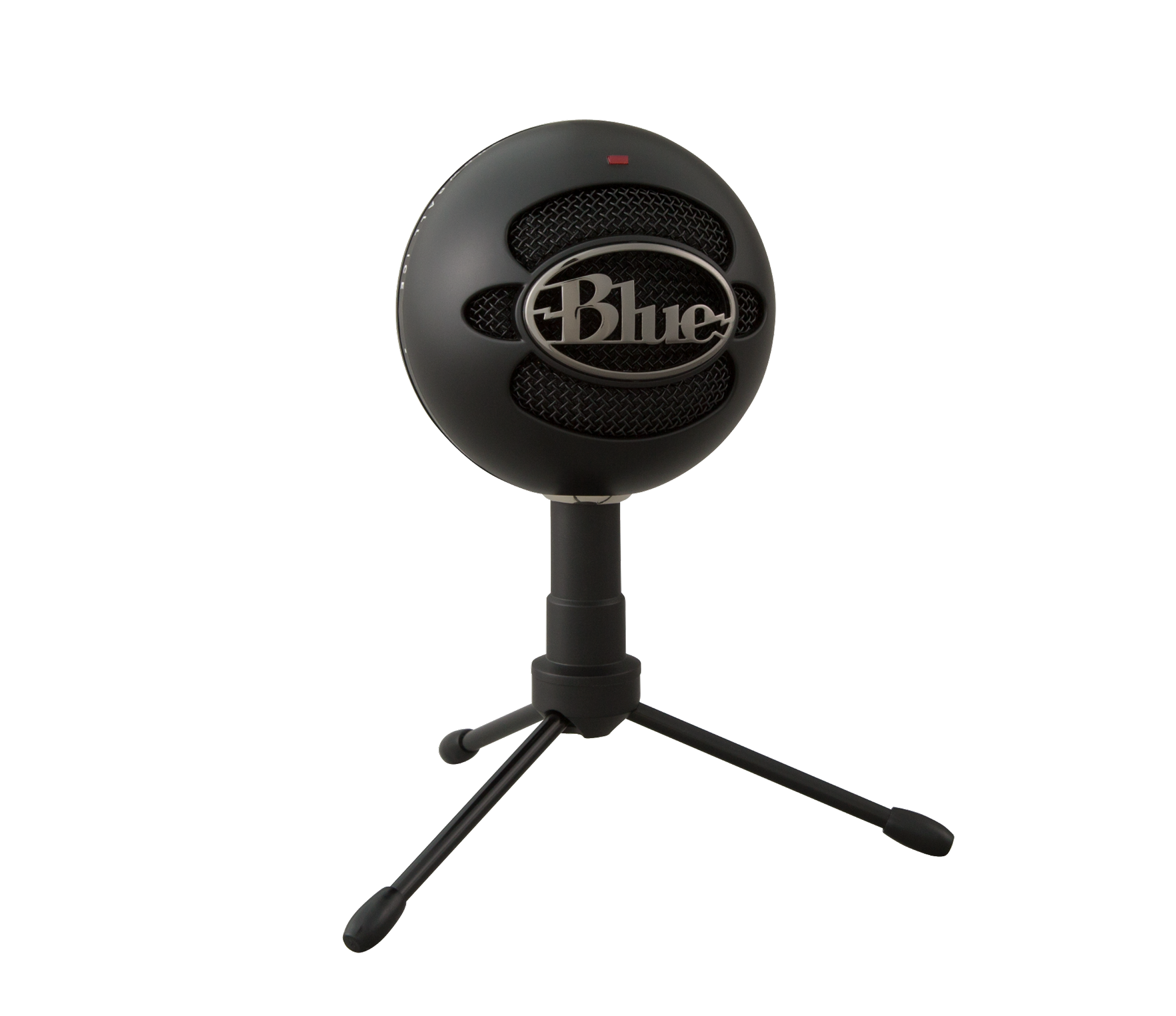 Black Logitech Snowball iCE Cardioid USB Microphone — three-quarter