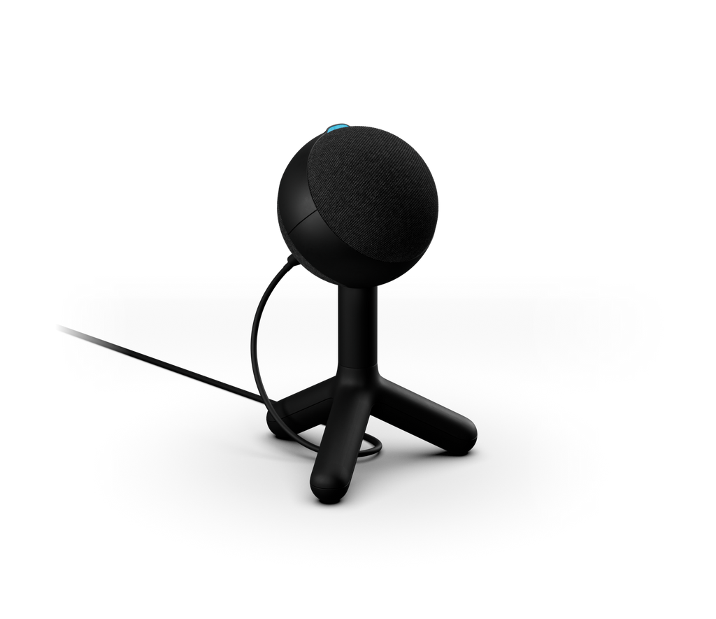 Black Logitech G Yeti Orb Cardioid USB Microphone — rear