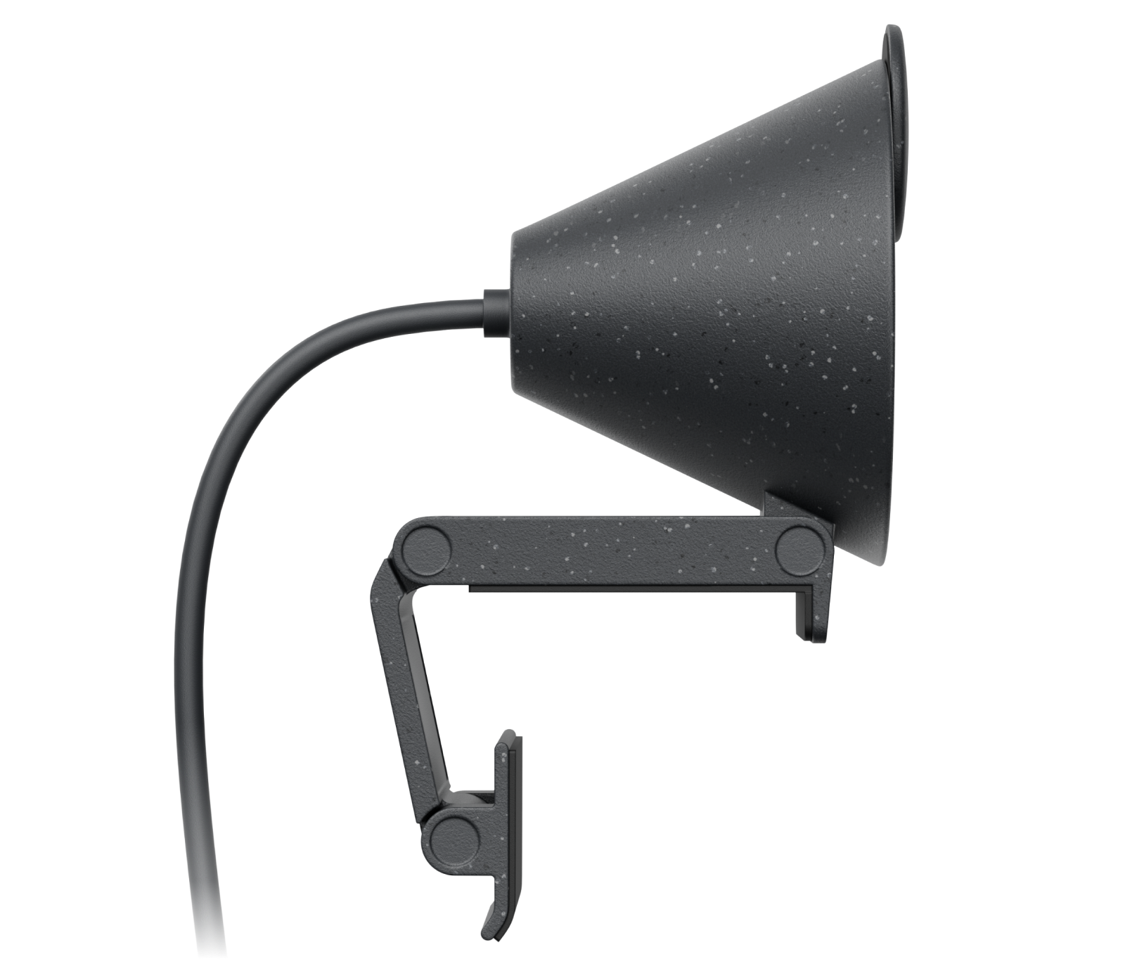 Graphite Logitech BRIO 300 1080p USB-C Webcam with Privacy Shutter — side