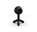 Black Logitech G Yeti Orb USB microphone on its desktop stand