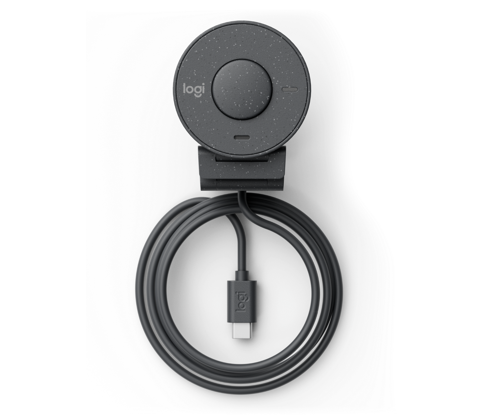 Graphite Logitech BRIO 300 1080p USB-C Webcam with Privacy Shutter — included-items