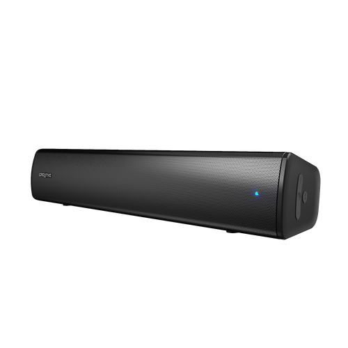 Black Creative Stage Air V2 USB/Bluetooth Desktop Soundbar — three-quarter