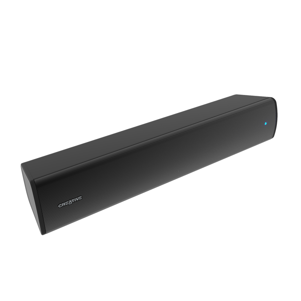 Black Creative Stage Air V2 USB/Bluetooth Desktop Soundbar — rear