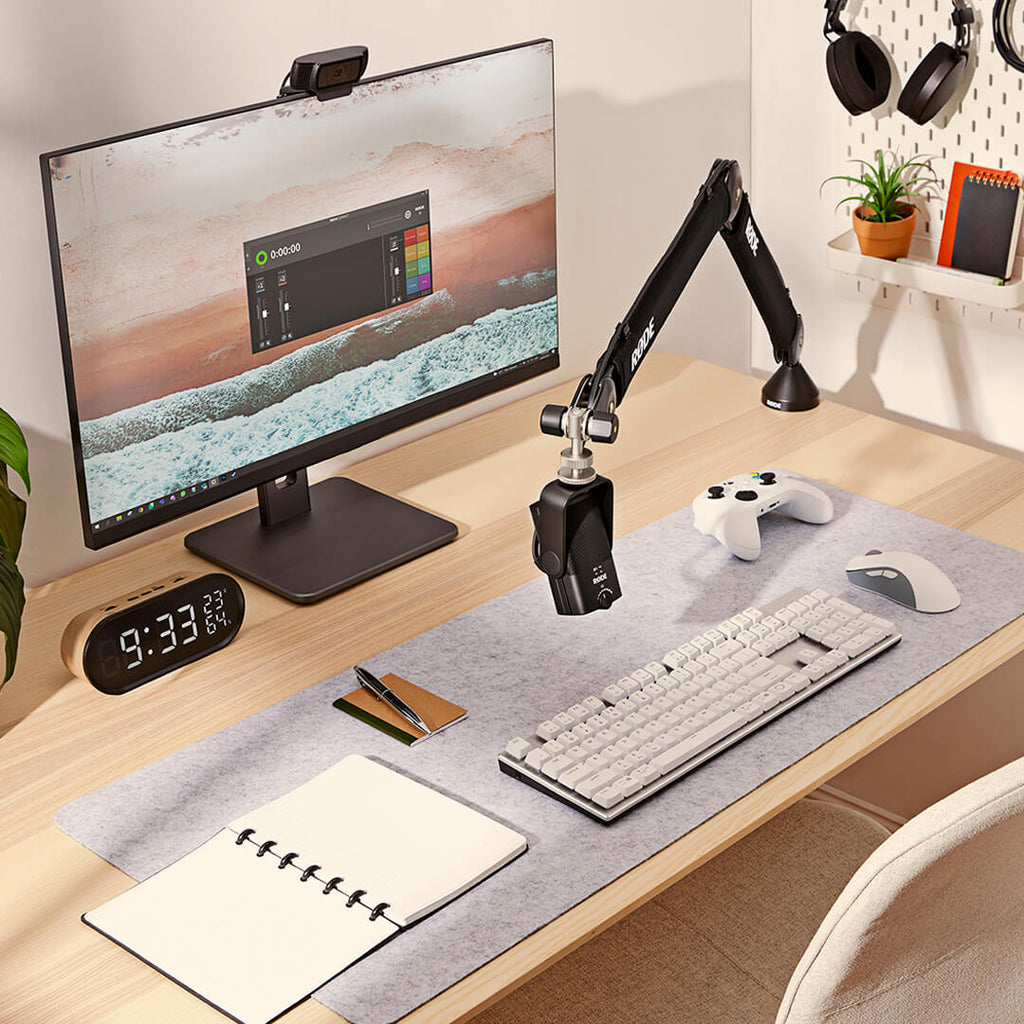 RØDE NT-USB Mini Compact USB Microphone — workspace lifestyle